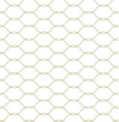 Fototapeta premium Black vector seamless wavy line pattern