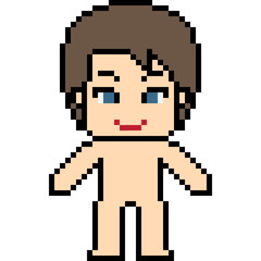 Fototapeta premium vector pixel art man