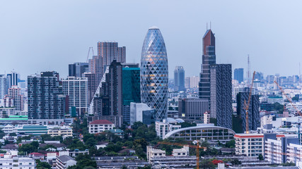 Cityscape with building in city of Bangkok