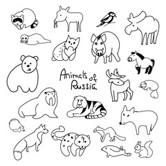 Animals of Russia (collection of abstractions)