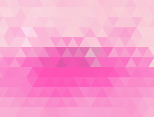 Obraz premium Light Pink polygonal illustration, which consist of triangles. Triangular design for your business.