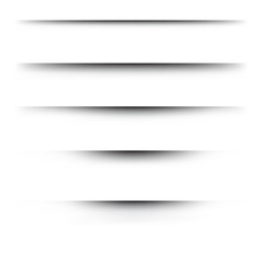 Obraz premium Transparent realistic paper shadow effects on a checkered background.