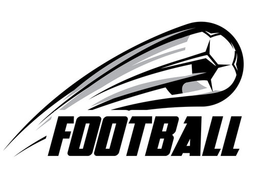 Vector logo template with soccer ball