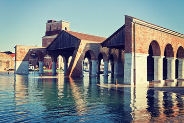 Venice, Arsenal, Large Dock (Darsena Grande)  built in 1104