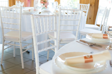 fancy table set for a wedding