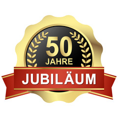 button 50 years jubilee (in german)