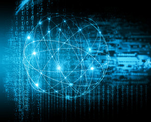 Best Internet Concept of global business.Technological background, symbols Wi-Fi, of the Internet, television, mobile and satellite communications