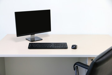 computer screen PC. for business on the table