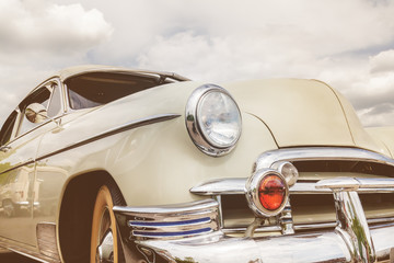 Fototapeta premium Front view of a fifties American car