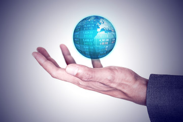 Global business and technology concept