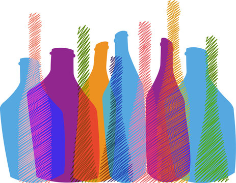 Alcohol vector background