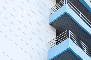 blue balcony pattern