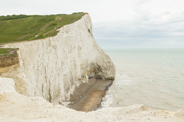 Spiaggia con scogliera inglese