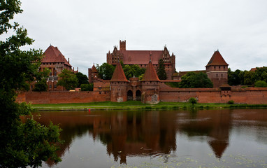 Zamek w Malborku, największy na świecie zamek pod względem powierzchni, Polska, The castle in Malbork, Poland 