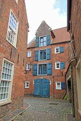 Leer: Malerische Altstadtgasse (Niedersachsen)