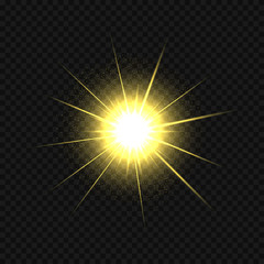 Golden star burst