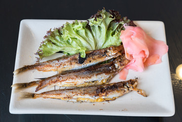 grilled shishamo