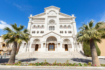Fototapeta na wymiar Monaco Saint Nicholas Cathedral