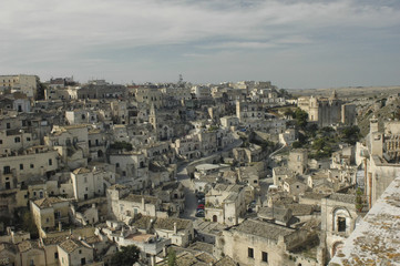The beautiful town of Matera