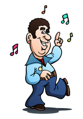 male dancer dancing with the beat