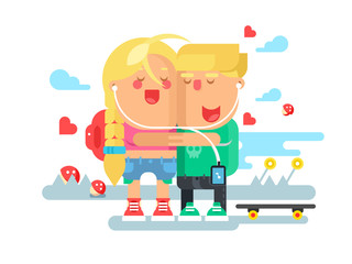 Empathy boy and girl