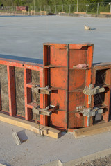 Construction site basic plate cladding