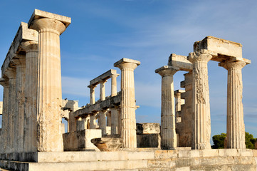 grece ile d'Egine temple d'Aphaia
