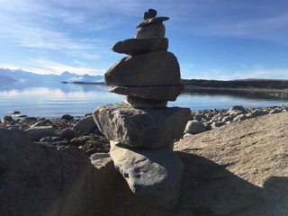 pierres en équilibre nouvelle zélande