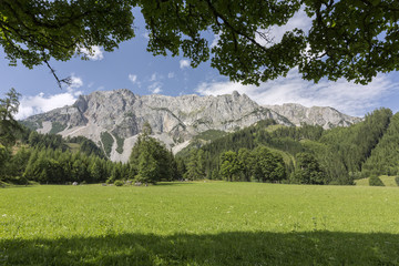 Teilansicht des südlichen Dachsteinmassivs, Steiermark, Österreich