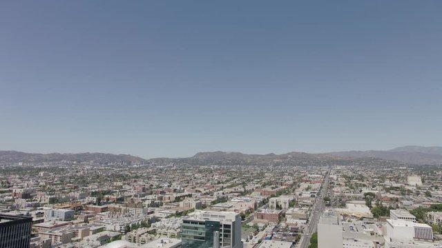 Los Angles landscapes. Top angle Los Angeles landscapes