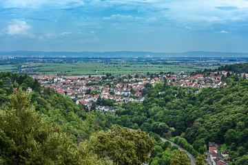 Fototapeta na wymiar Aussicht über Bad Dürkheim