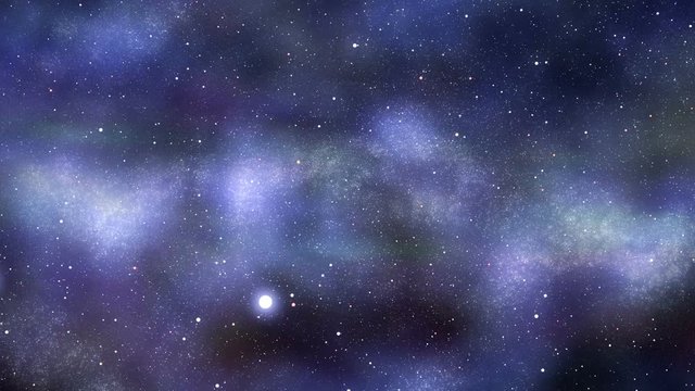 Flight into the universe, 3d animation. seamless loop

