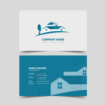 Realtor Business Card Design Template.