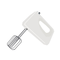 Isolated geometric electrical mixer on a white background, Vector illustration