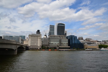 Fototapeta na wymiar London - Thames river & London Bridge