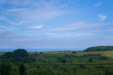 Fototapeta na wymiar view of the sea on the island Rugen
