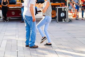 Couple dancing