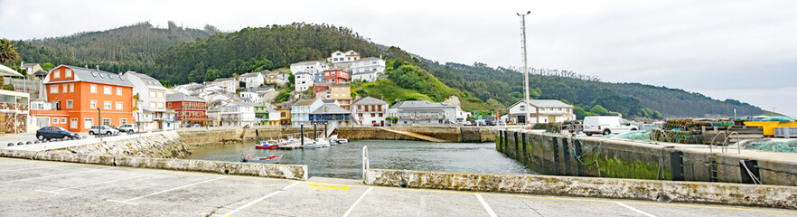 Porto Barqueira, concello de Cerdido, A Coruña, La Coruña, Galicia, España
