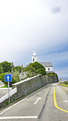 Vista de Luarca, Asturias, España