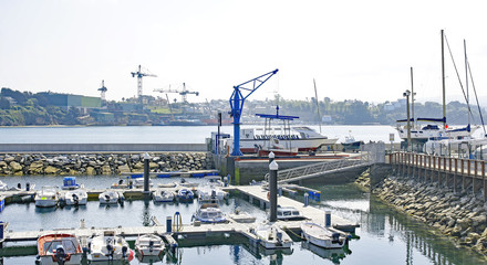 Vista de Ribadeo, Lugo, Galicia