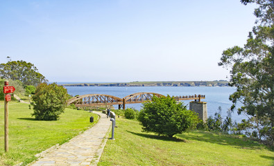 Vista de Ribadeo, Lugo, Galicia