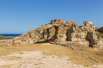 Ruins in the ancient city of Salamis, Northern Cyprus