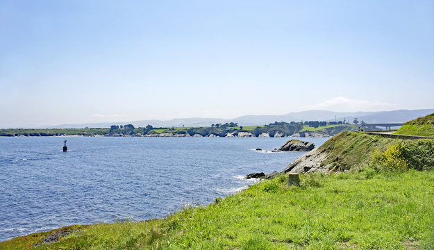 Paisaje de Ribadeo, provincia de Lugo, Galicia, Espa&ntilde;a
