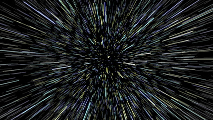 Obraz premium Hiperprzestrzeń gwiazd