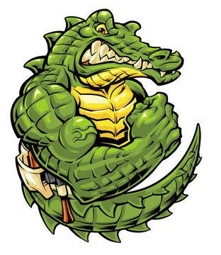 Gator Mascot Designed And Illustrated By Myself.