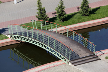 A small bridge over the canal