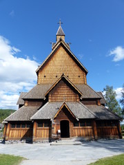 Fototapeta na wymiar Paysage Norvège - Norway - church