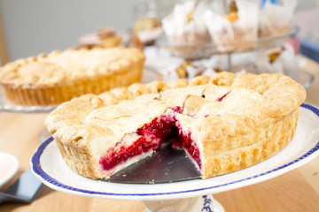 Fresh baked fruits pie  