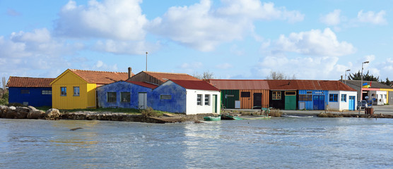Fototapeta na wymiar île d'Oléron - Le port de Saint-Trojan