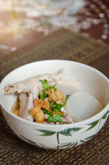 Chicken noodles soup